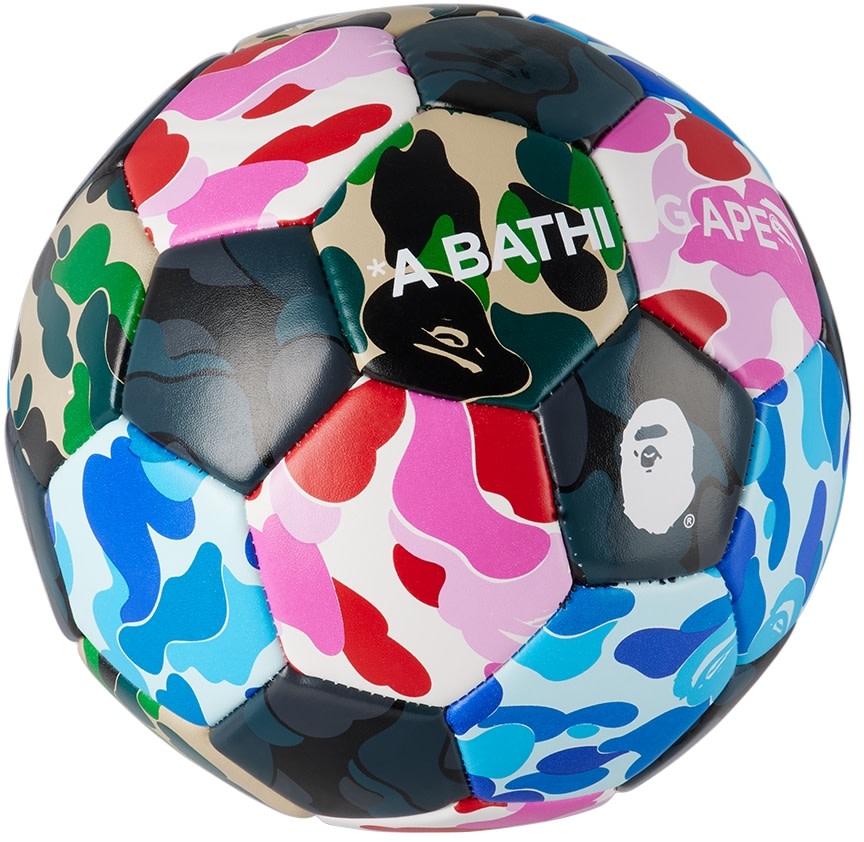 BAPE - 멀티컬러 ABC 카모 축구공