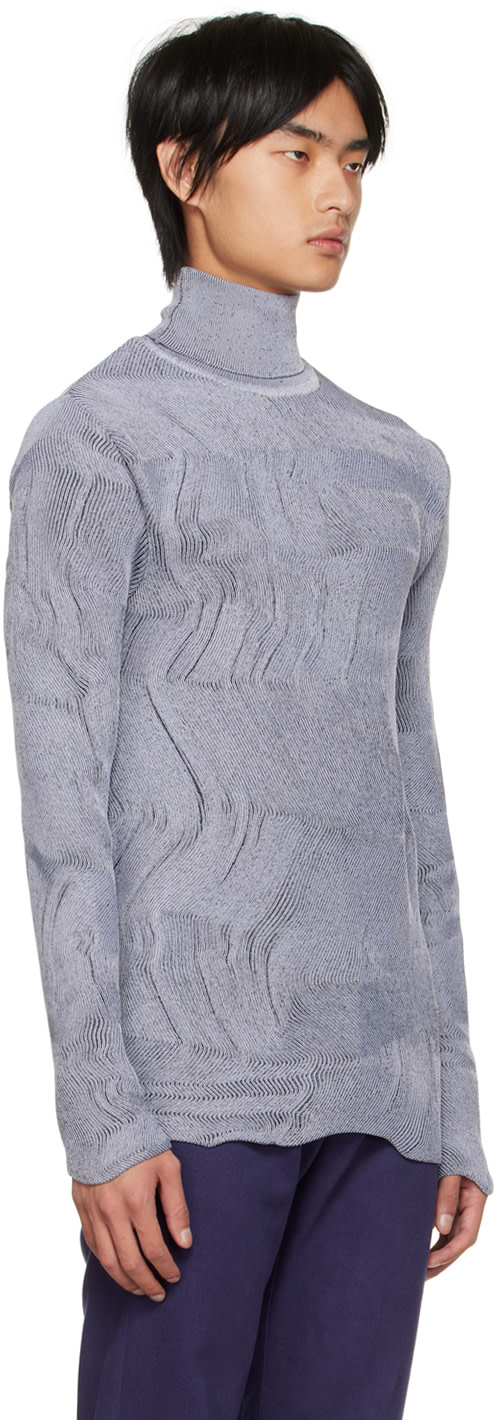 Carlota Barrera - Col roulé Psychedelic gris