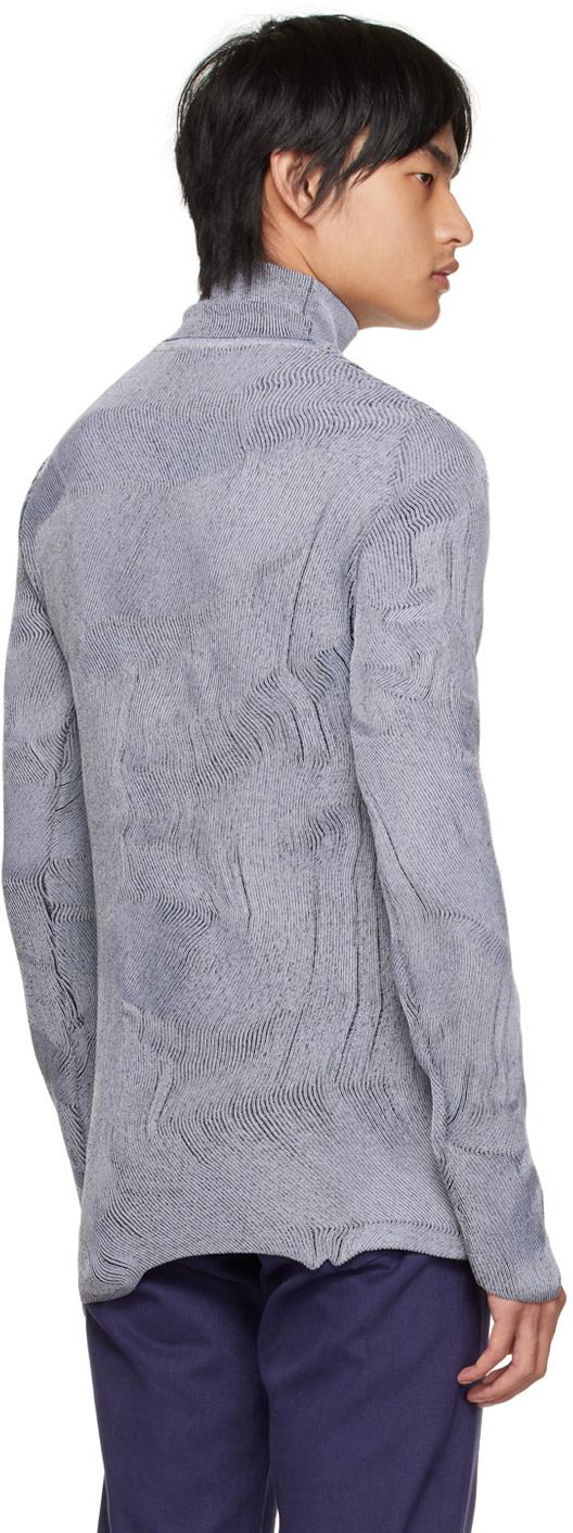 Carlota Barrera - Col roulé Psychedelic gris