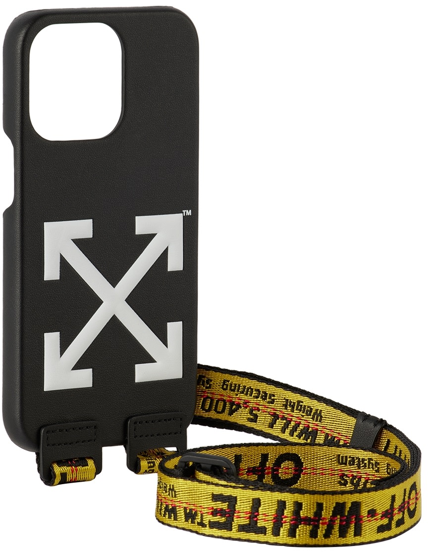 Off-White - ブラック&イエロー Belt Cover iPhone 13 Pro ケース
