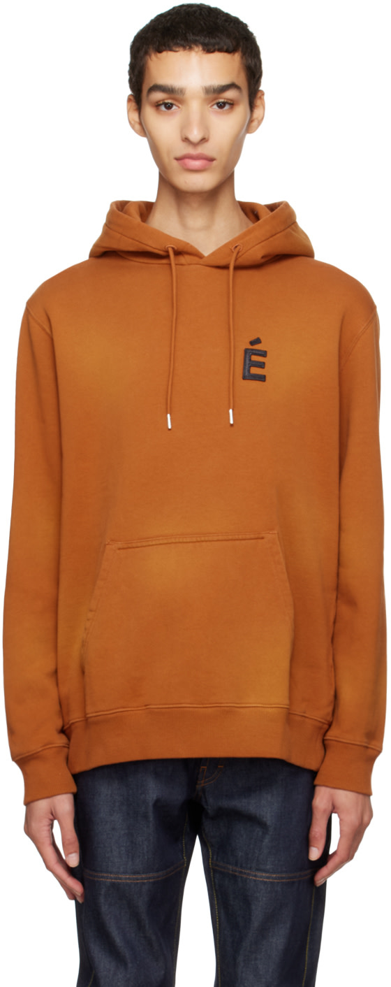 Études - Orange Klein Patch Hoodie