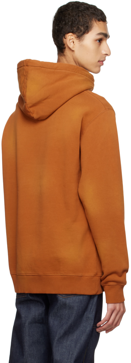 Études - Pull à capuche Klein orange à écusson