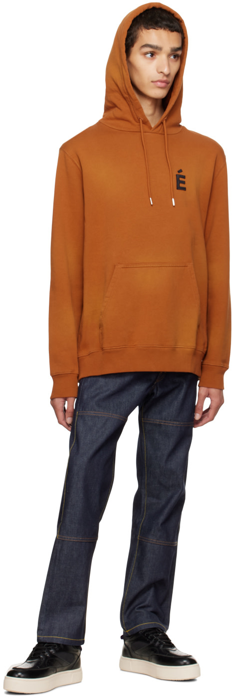 Études - Orange Klein Patch Hoodie
