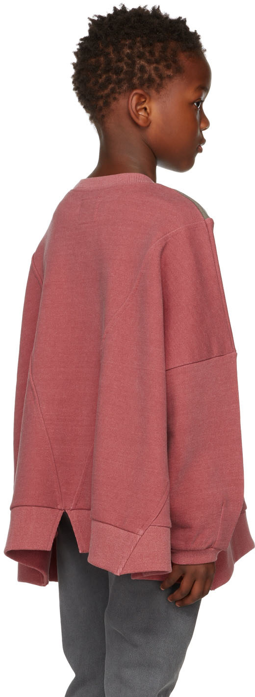 BlabLakia - Enfant | Pull molletonné bourgogne et gris à logo