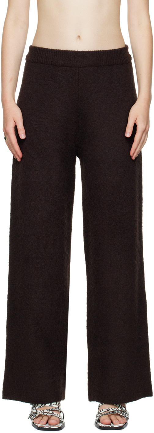 Birrot - Pantalon brossé brun
