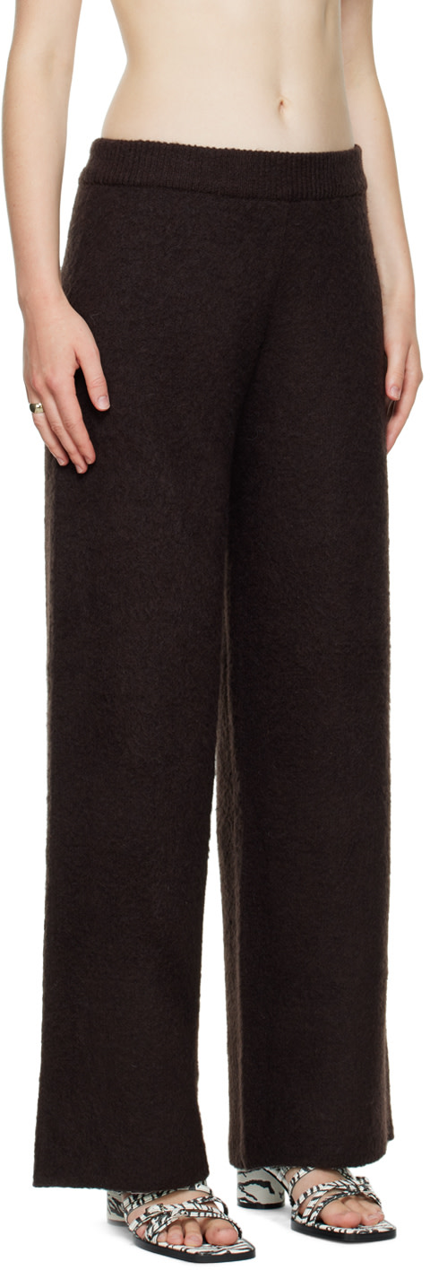 Birrot - Pantalon brossé brun