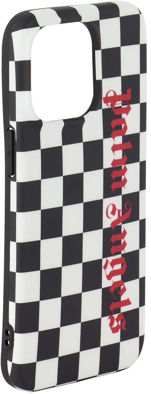 Palm Angels - ブラック&ホワイト Damier iPhone 13 Pro ケース