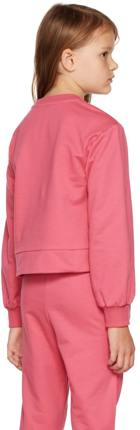 Moschino - Enfant | Pull molletonné 'Couture' rose