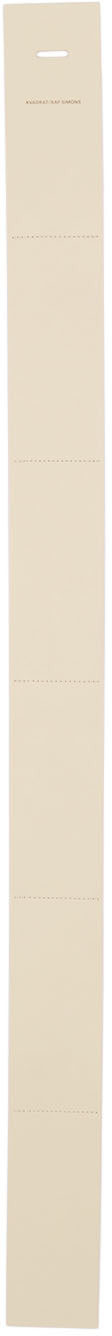 Kvadrat/Raf Simons - Sangle blanc cassé en cuir