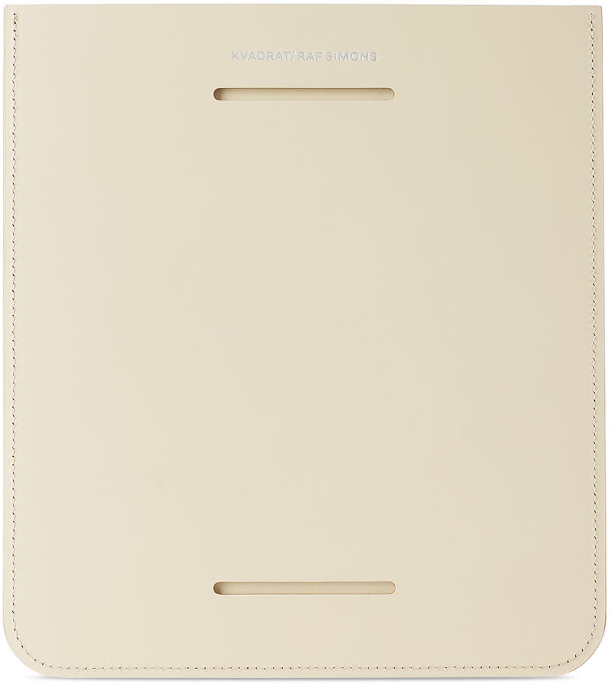 Kvadrat/Raf Simons - Off-White Small Leather Sleeve