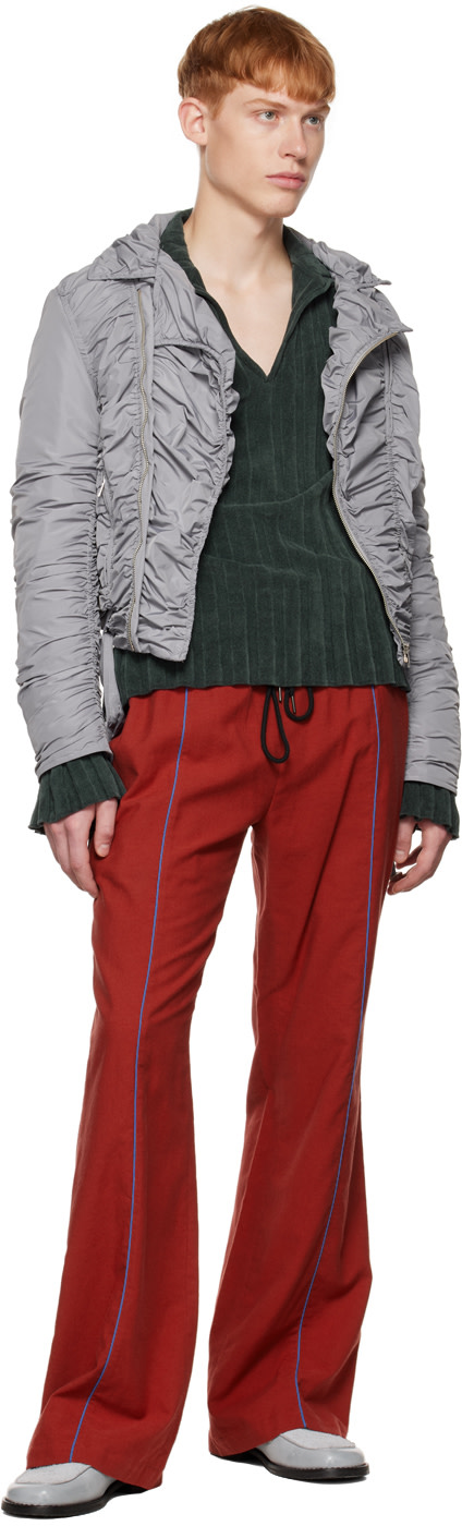 OPEN YY - SSENSE 익스클루시브 그레이 태피터 보머 재킷