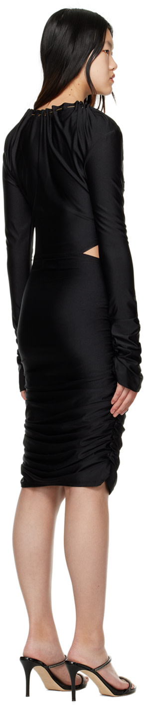 lesugiatelier - Robe noire à effet bouillonné