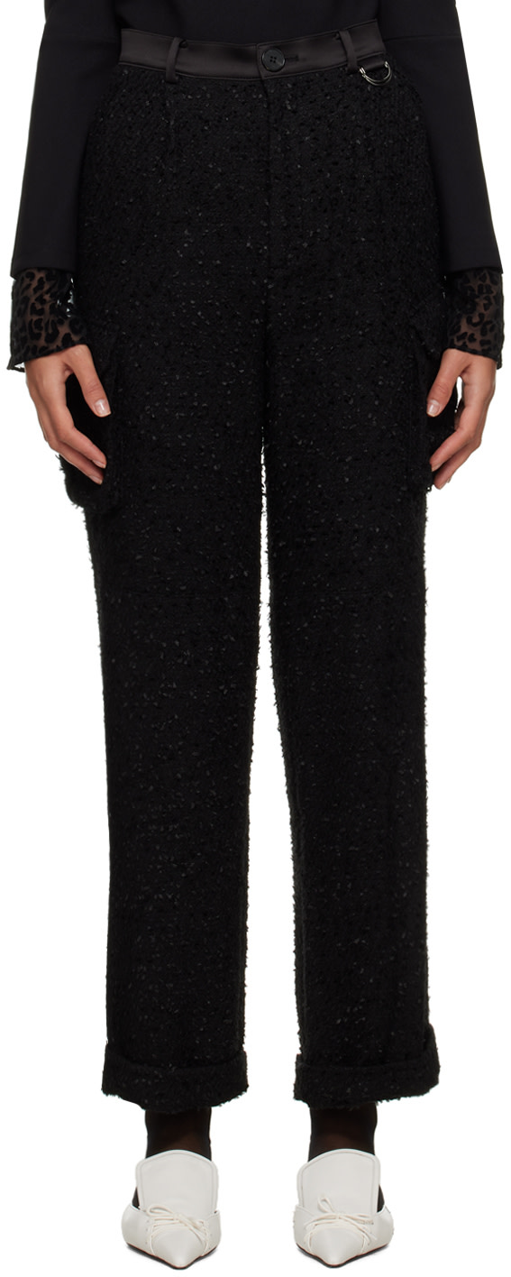 lesugiatelier - Pantalon cargo ample noir
