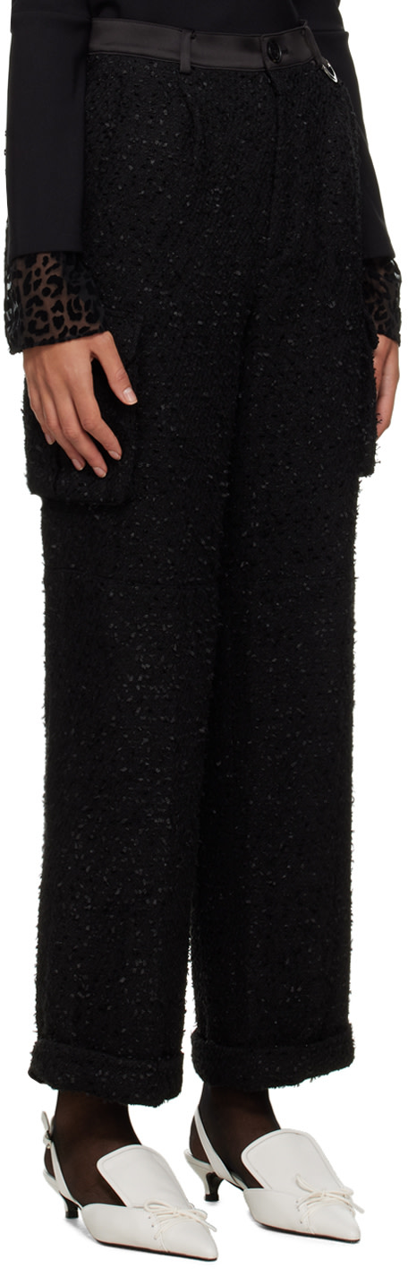 lesugiatelier - Pantalon cargo ample noir