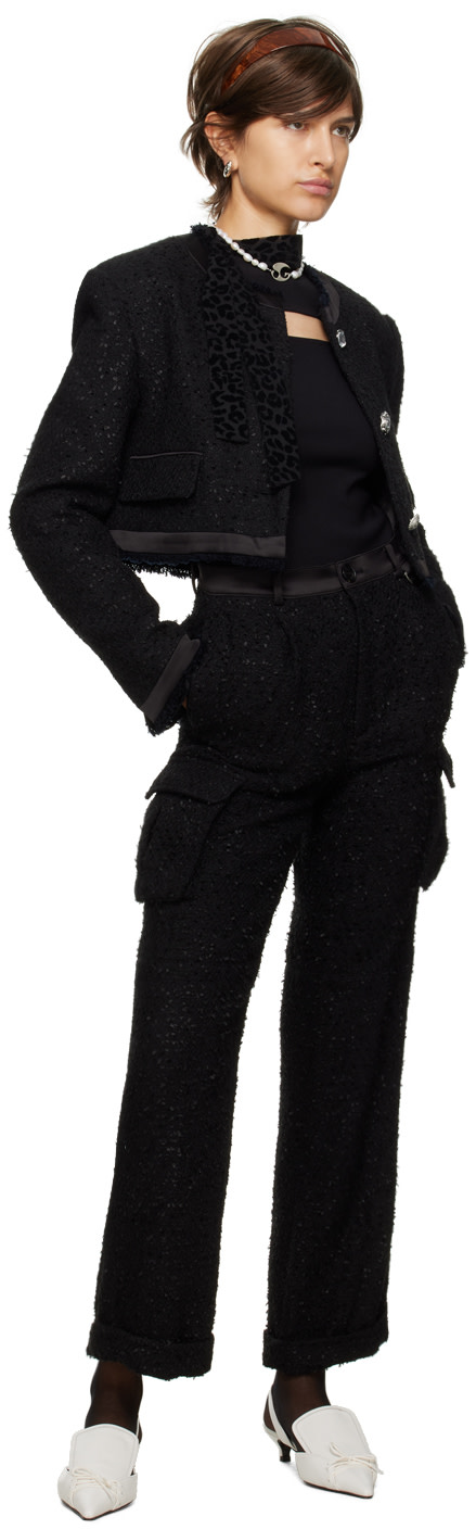 lesugiatelier - Pantalon cargo ample noir