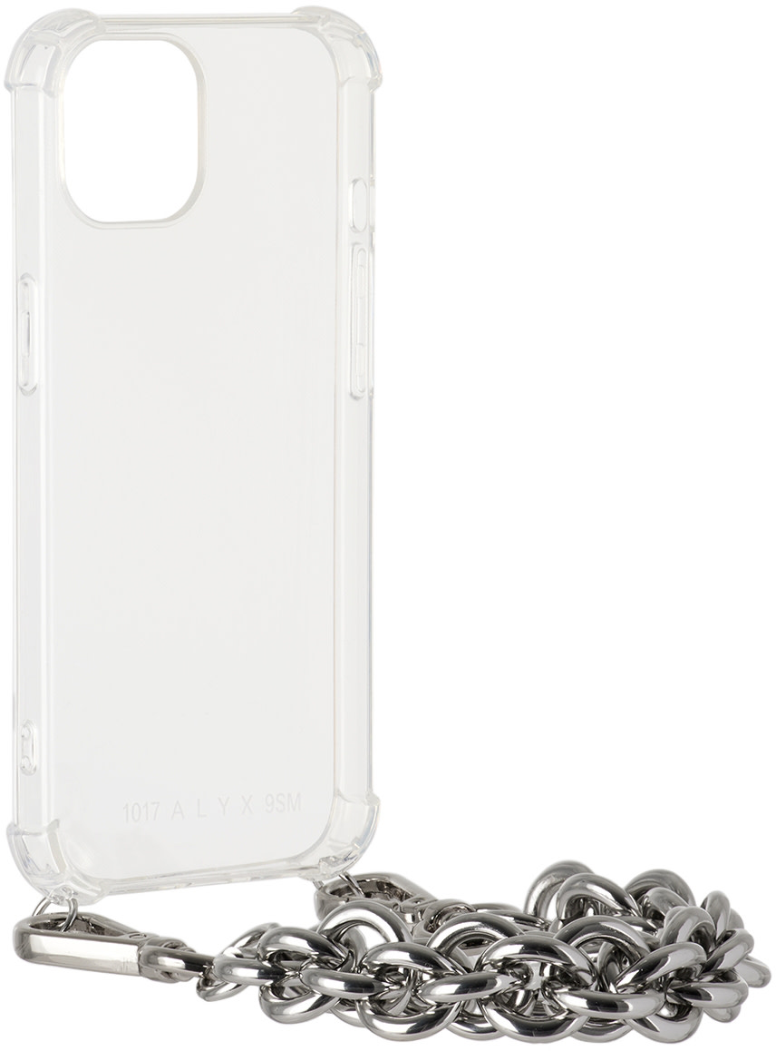1017 ALYX 9SM - Silver Small Chunky Chain iPhone 13 Pro Case