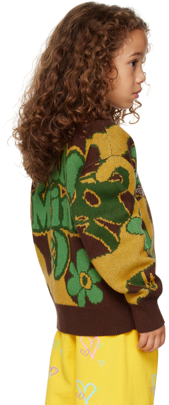 Perks and Mini - Enfant | Pull brun à images exclusif à SSENSE