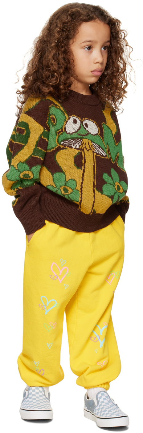 Perks and Mini - Enfant | Pull brun à images exclusif à SSENSE
