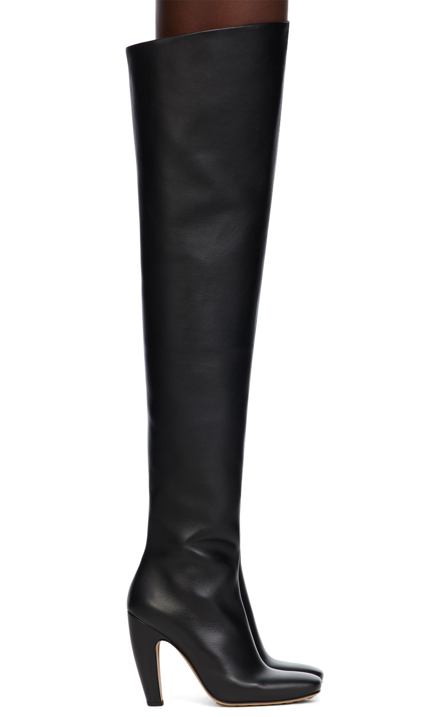Bottega Veneta: Black Canalazzo Boots | SSENSE