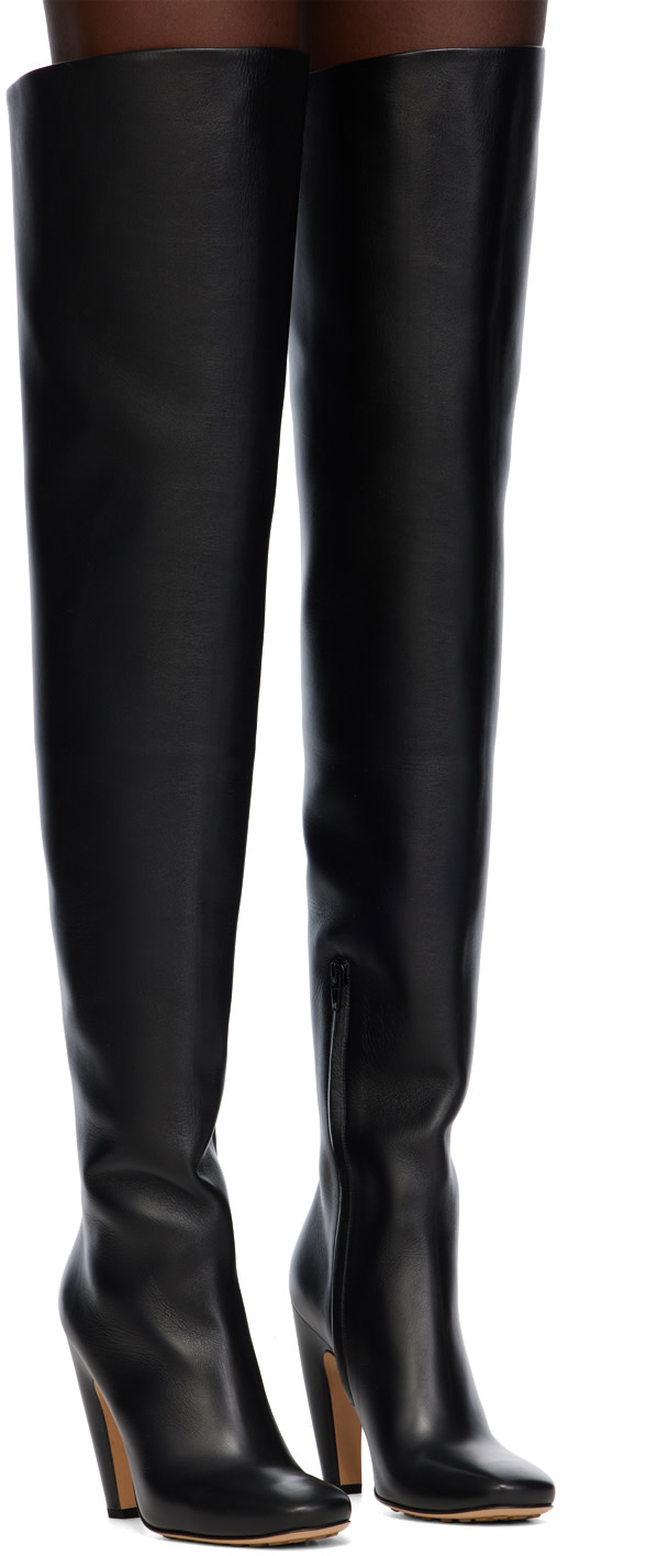 Bottega Veneta: Black Canalazzo Boots | SSENSE