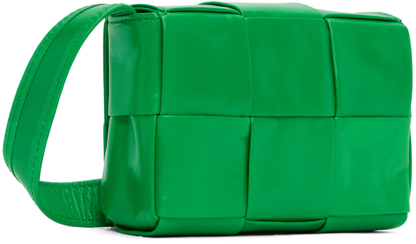 Bottega Veneta - Micro sac Cassette vert
