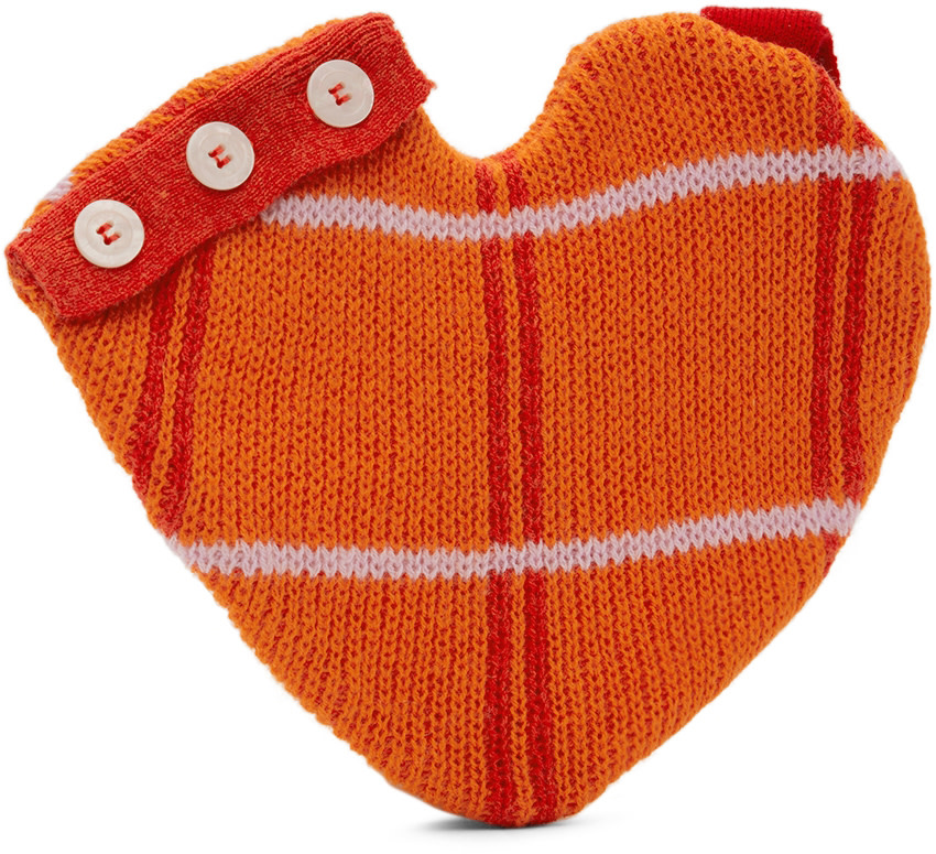 Ligne Noire - Kids Orange Mini Heart Bag