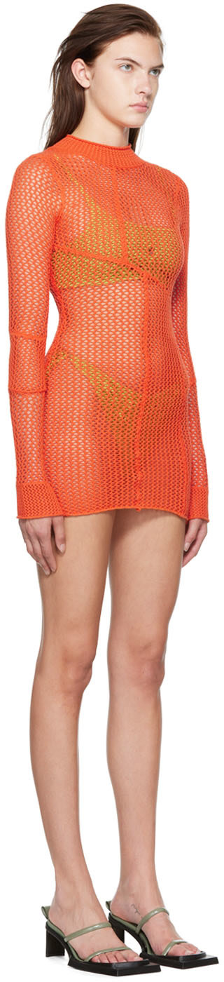 GUIZIO - Robe courte orange exclusive à SSENSE
