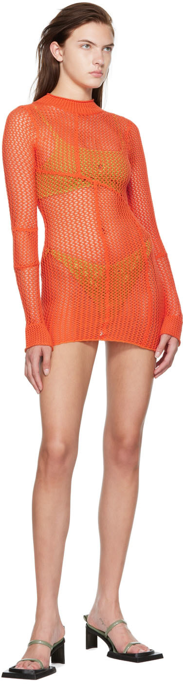 GUIZIO - Robe courte orange exclusive à SSENSE