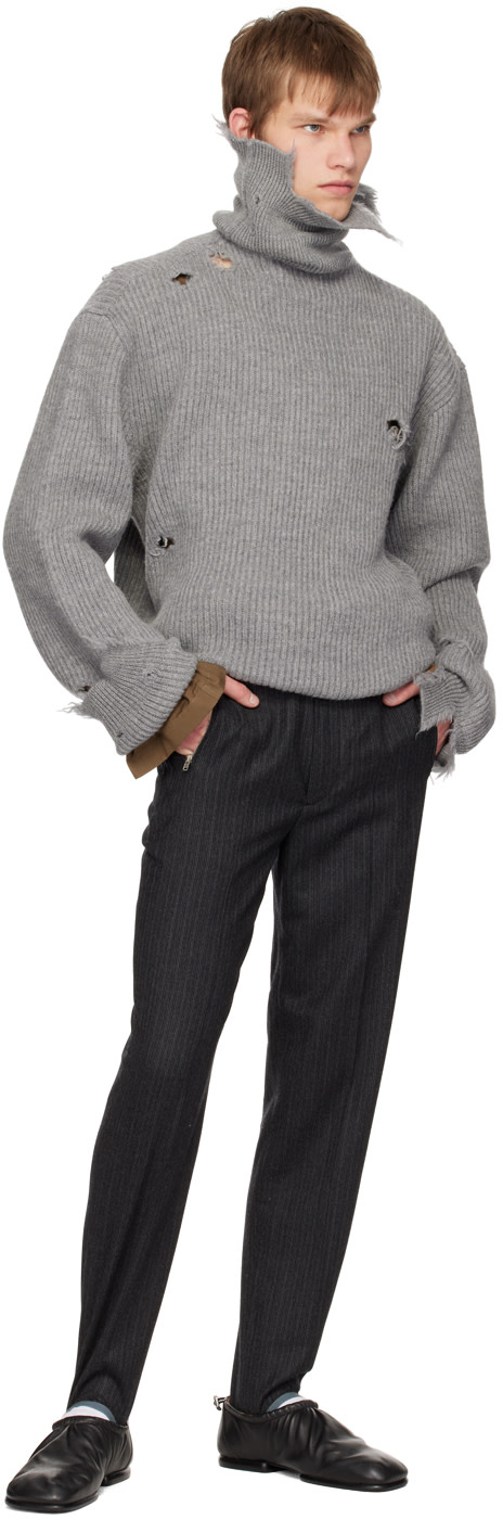 Hed Mayner - Gray Stirrup Trousers