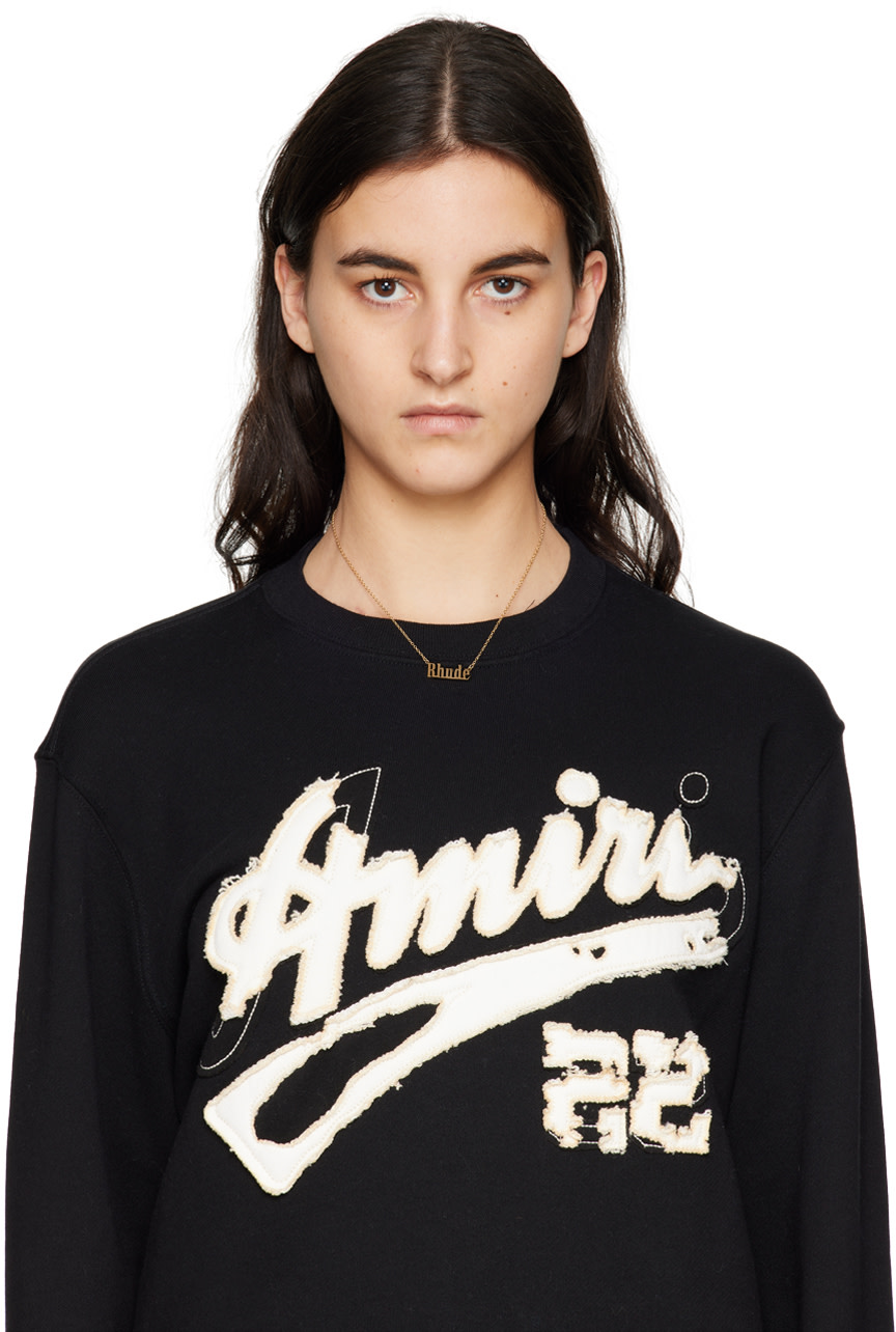 Rhude - Collier doré à logo