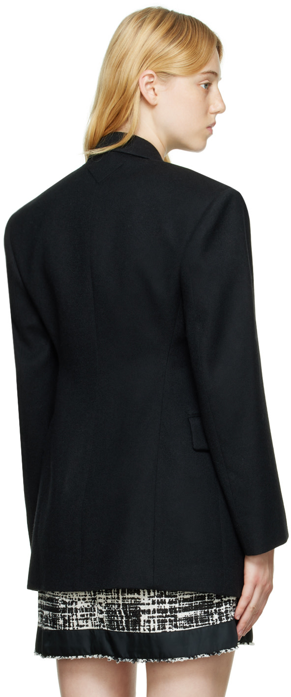 Prada - Veston noir à simple boutonnage