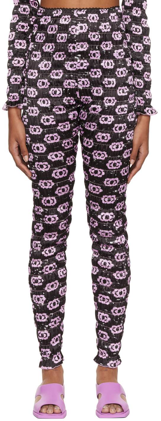 Amy Crookes - Legging bouillonné noir
