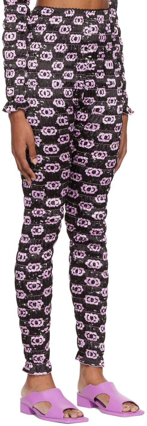 Amy Crookes - Legging bouillonné noir