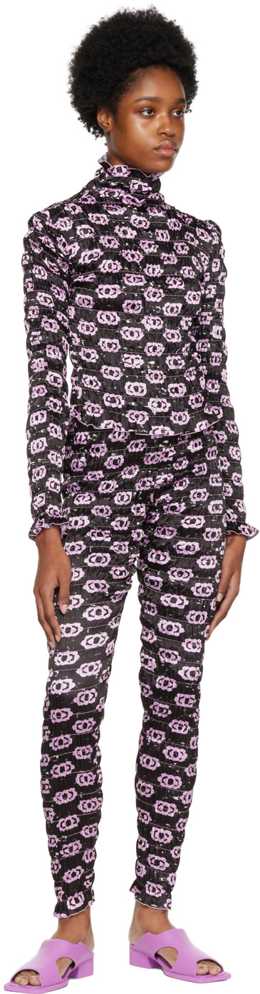 Amy Crookes - Legging bouillonné noir