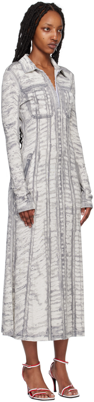 Diesel - Robe midi Randal grise