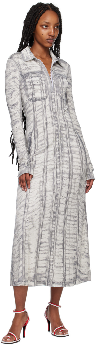 Diesel - Robe midi Randal grise