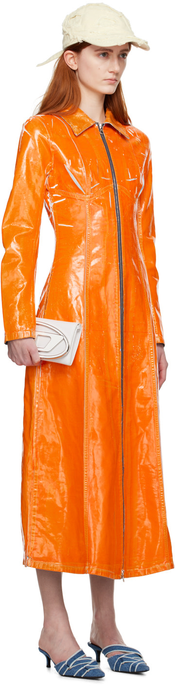Diesel: Orange De-Luis-Fsc Denim Maxi Dress | SSENSE Germany