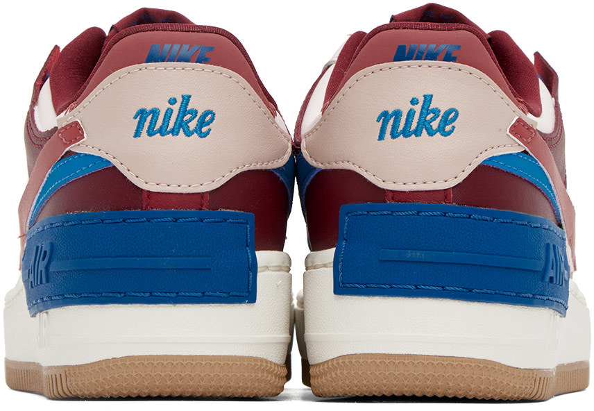 Nike - Baskets Air Force 1 Shadow rose et bourgogne