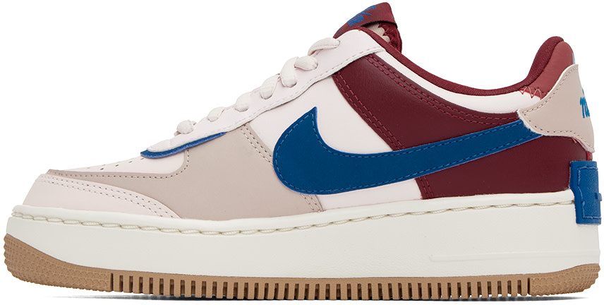 Nike - Baskets Air Force 1 Shadow rose et bourgogne