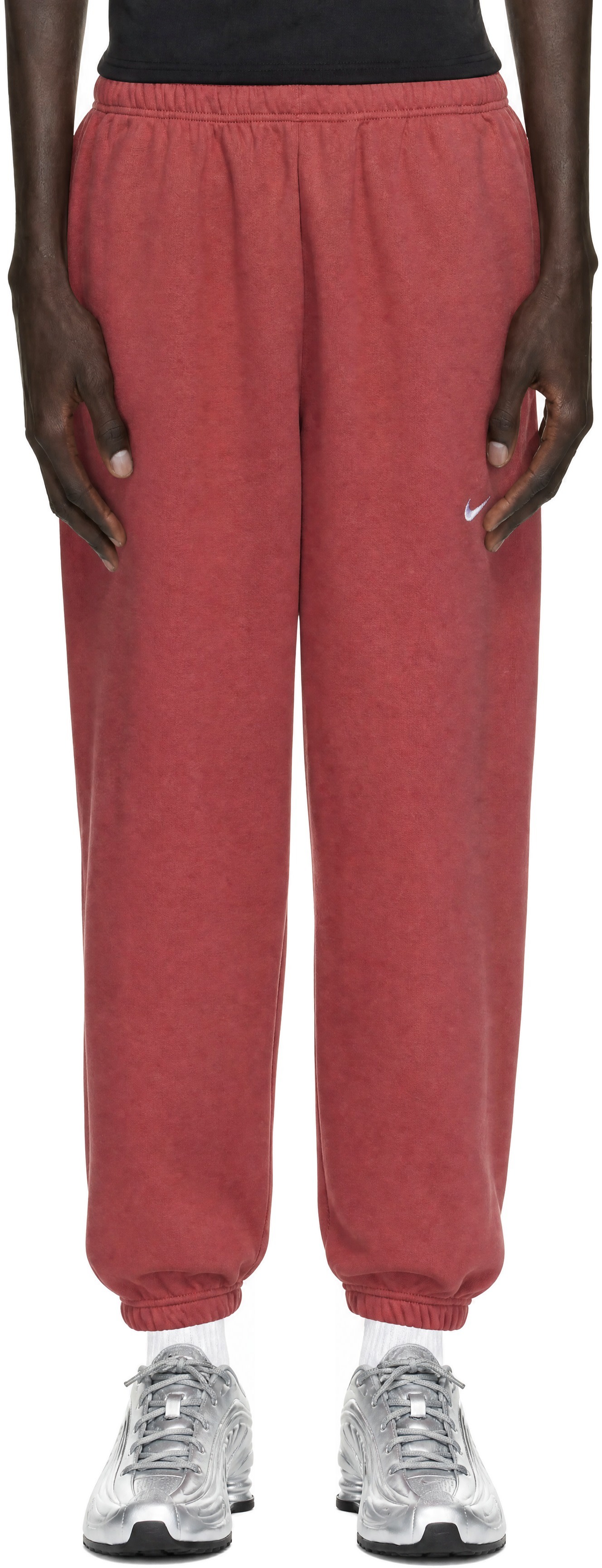 Nike - Red Solo Swoosh Sweatpants