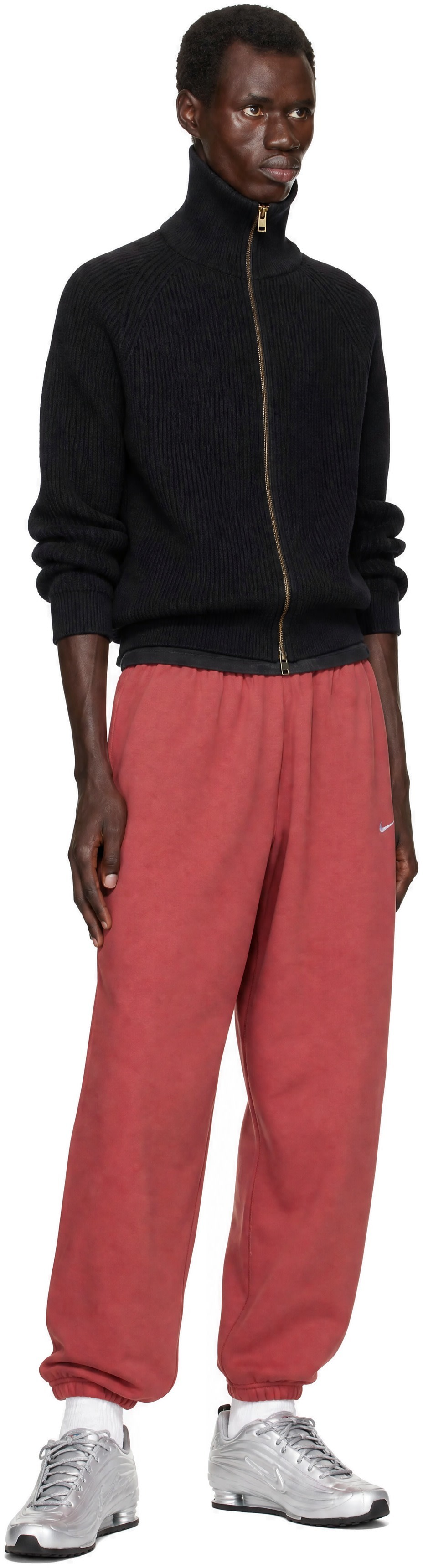 Nike - Red Solo Swoosh Sweatpants