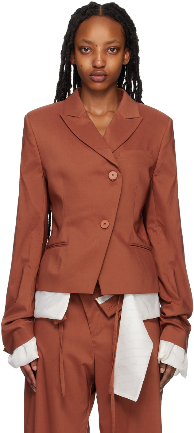Ottolinger - Veston ajusté réversible orange