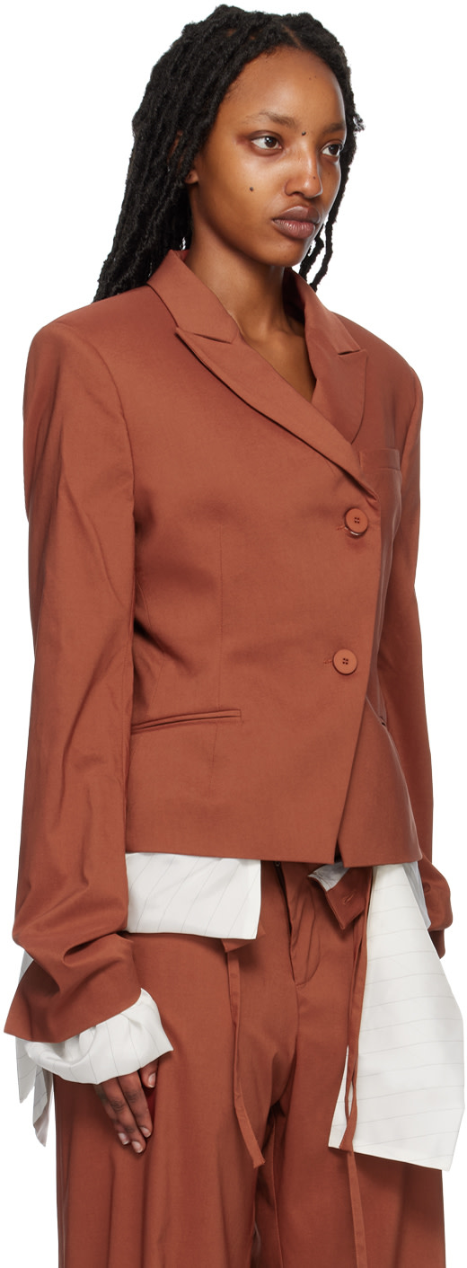Ottolinger - Veston ajusté réversible orange