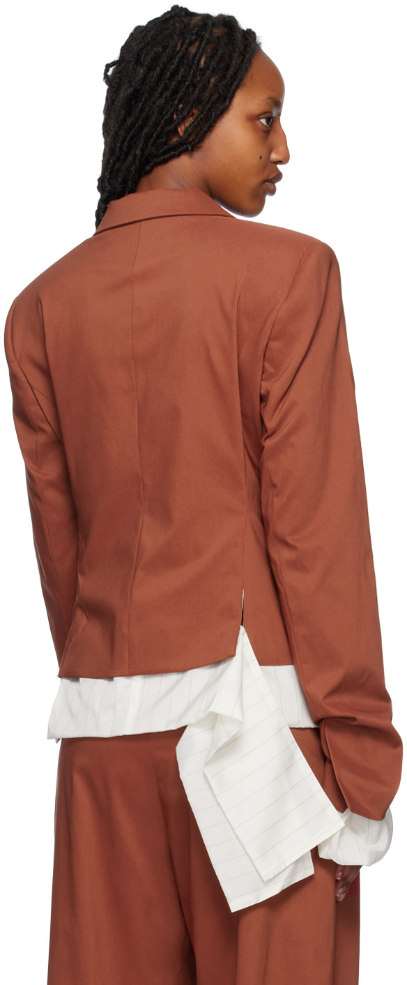 Ottolinger - Veston ajusté réversible orange