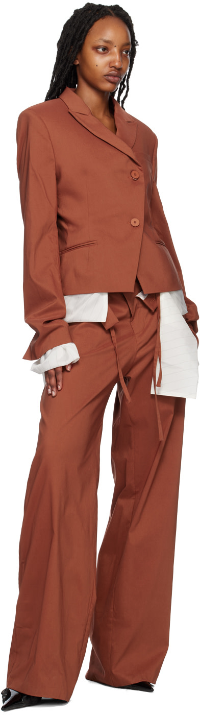 Ottolinger - Veston ajusté réversible orange