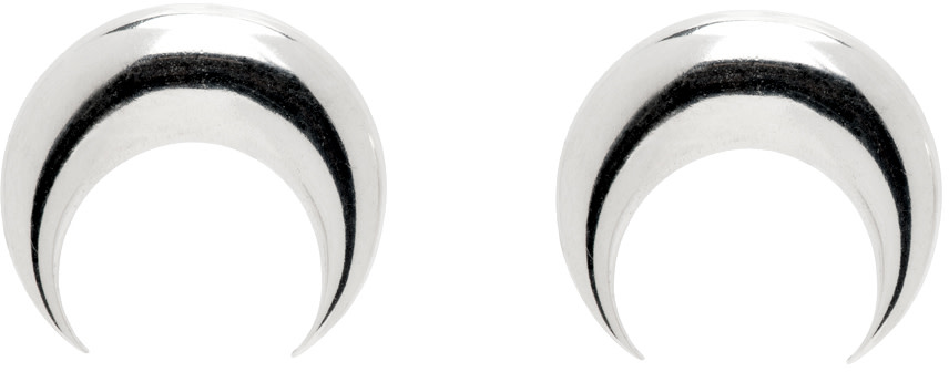 Marine Serre - Silver Moon Earrings
