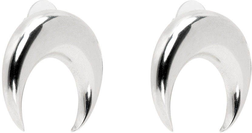 Marine Serre - Silver Moon Earrings