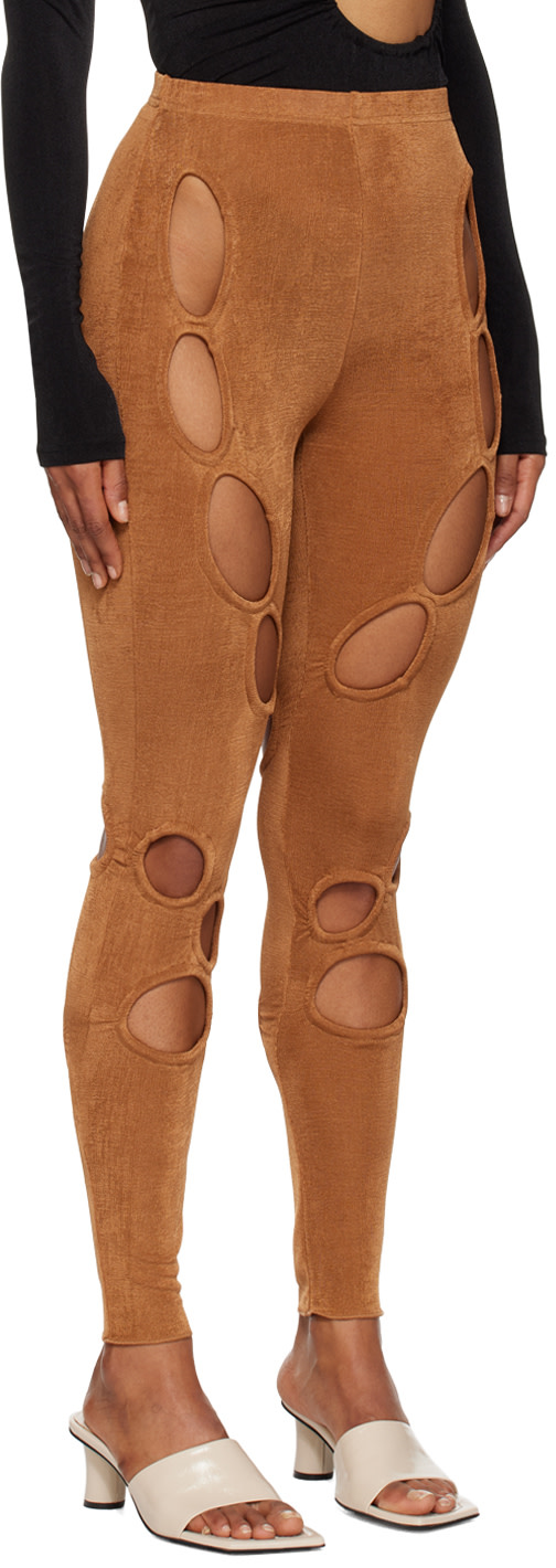 TYRELL - Legging brun exclusif à SSENSE