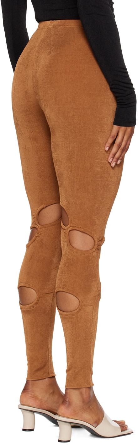 TYRELL - Legging brun exclusif à SSENSE