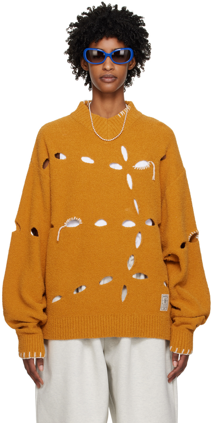 ADER error - Pull jaune à perforations